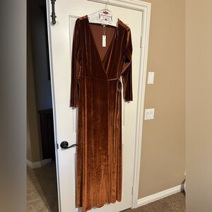 Baltic Born Velvet Wrap Dress